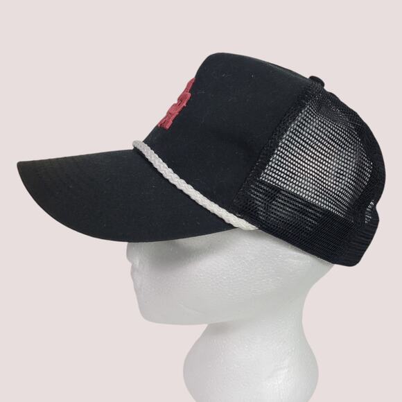 Stevenson Ranch Not My First Rodeo Snap Back Black Canvas Hat Trucker One Size - Picture 4 of 16